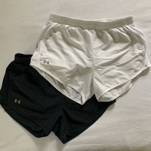 TWO PAIRS Under Armour Fly-By Shorts